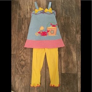 Dress with matching pants